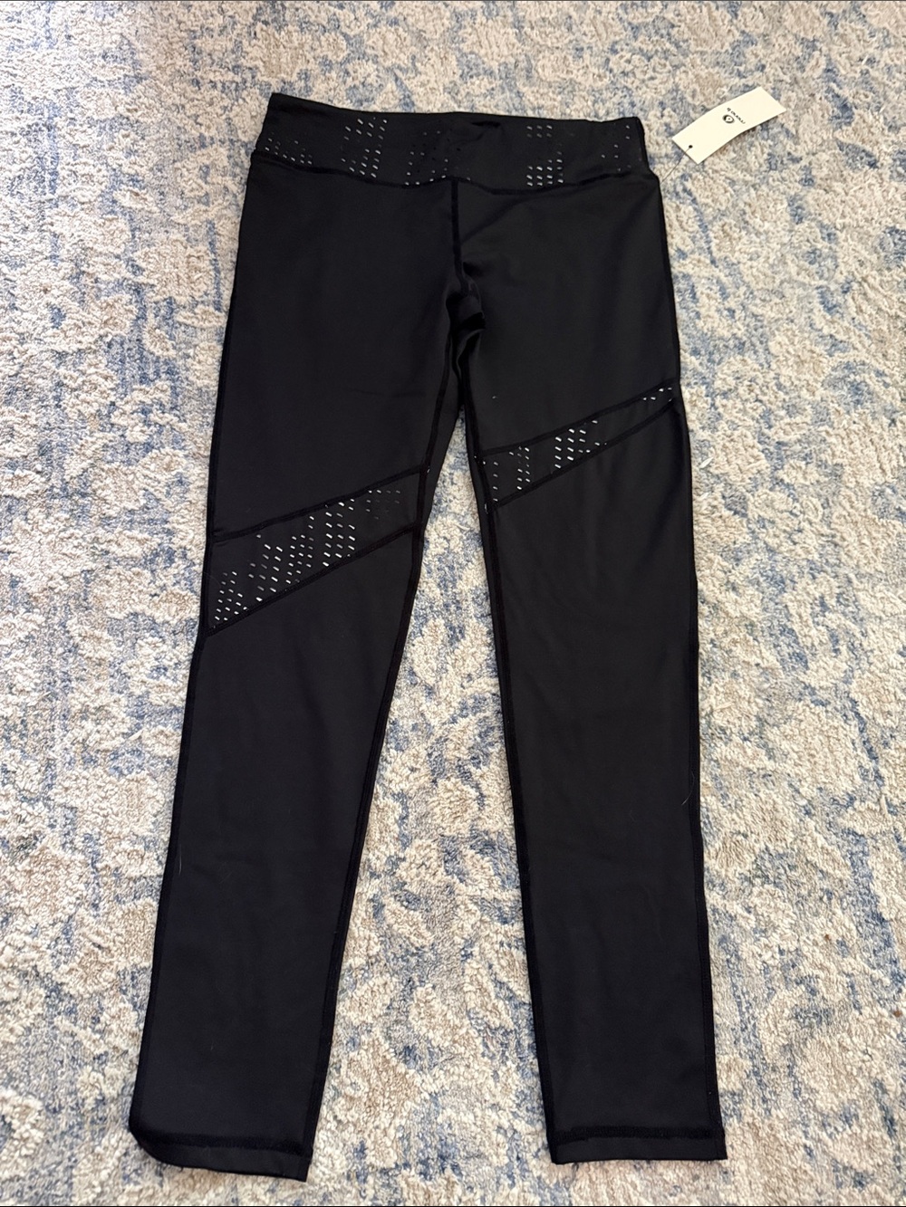 Mono B Black Active Leggings with Branded Tag